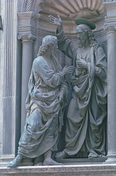 Der Unglaube des Heiligen Thomas, 1466-83 (Bronze) von Andrea del Verrocchio